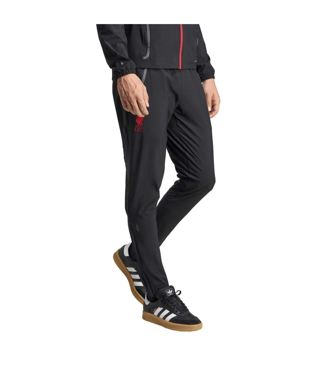 Pantalon De Survêtement Motif/style Liverpool Fc 2025/2026 Homme Noir Rouge Adidas-2