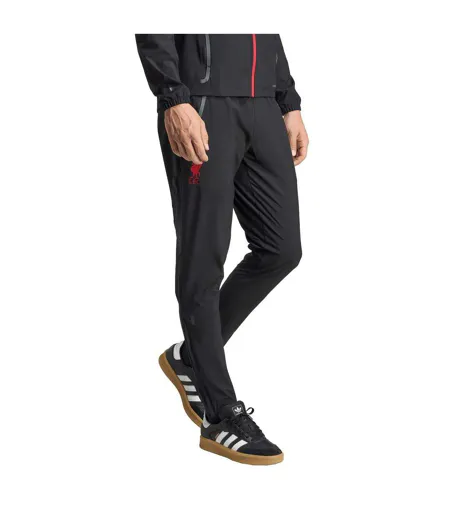 Pantalon De Survêtement Motif/style Liverpool Fc 2025/2026 Homme Noir Rouge Adidas