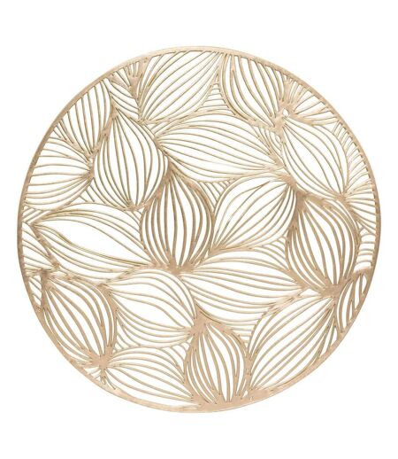 Set de Table Rond Ajouré Automne 38cm Doré