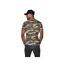 T-shirt homme col V slim fit Camouflage Ron Vondutch-3