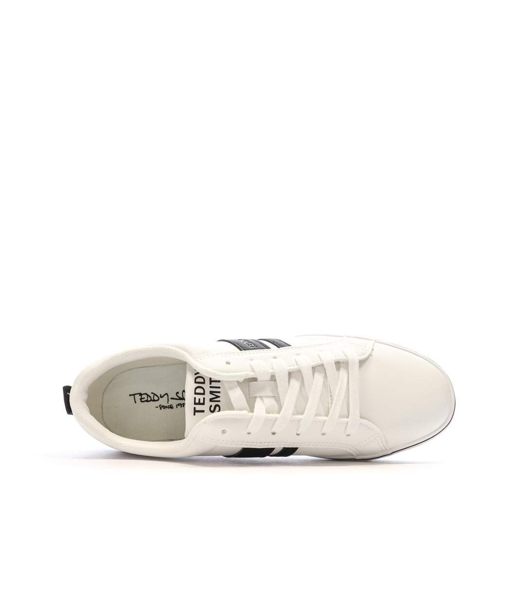 Baskets blanches homme teddy smith 78122-4