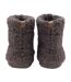 Mens Furry Sherpa Memory Foam Slipper Boots-2