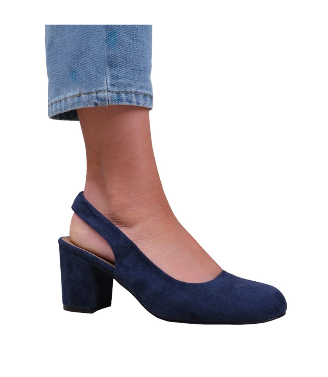 Chaussures Larges edith femme bleu marine Where´s That From-2