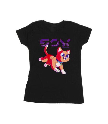 Disney T-shirt en coton mignon Lightyear Sox Digital Womens/Ladies (Noir) - UTBI29262