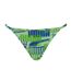 Womens/ladies Repeat Logo Side Tie Bikini Bottoms Green Puma-1