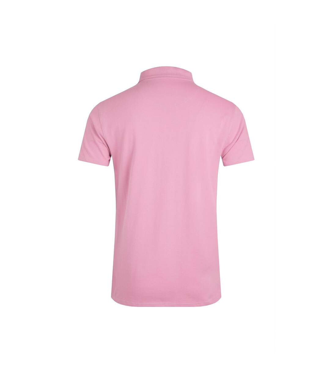 Mens miles pique organic polo shirt pink Weird Fish-2