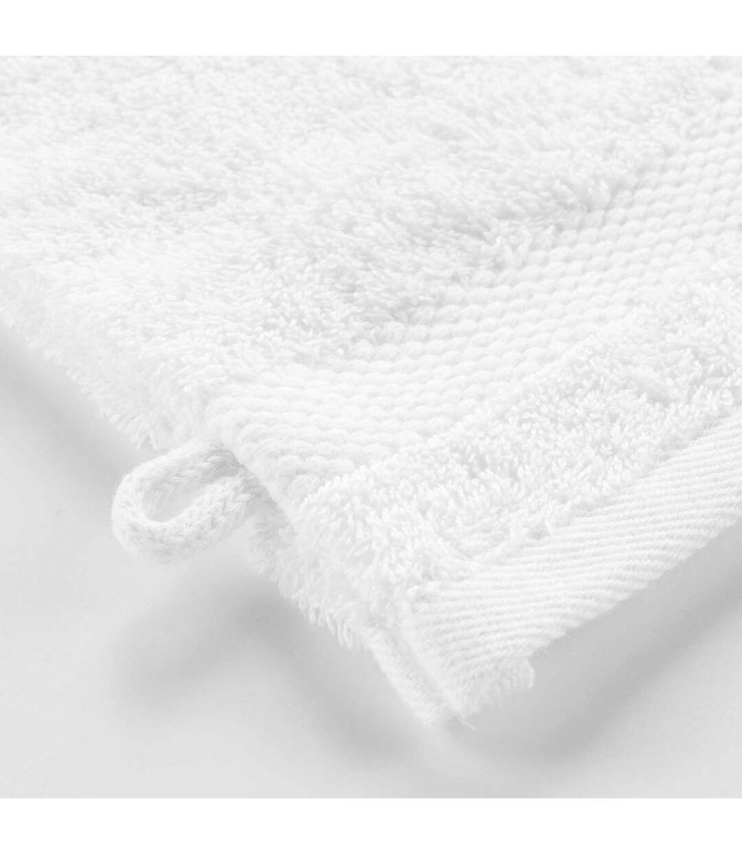 Lot de 2 Gants de Toilette Elegance 15x21cm Blanc-2