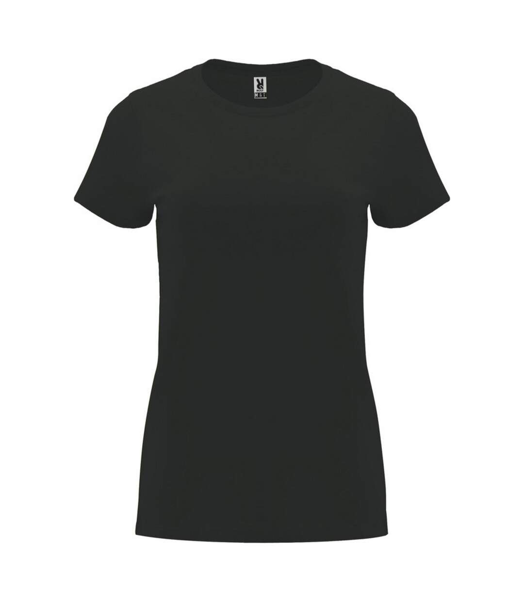 Womens/ladies Capri Short-sleeved T-shirt Dark Lead Roly-1