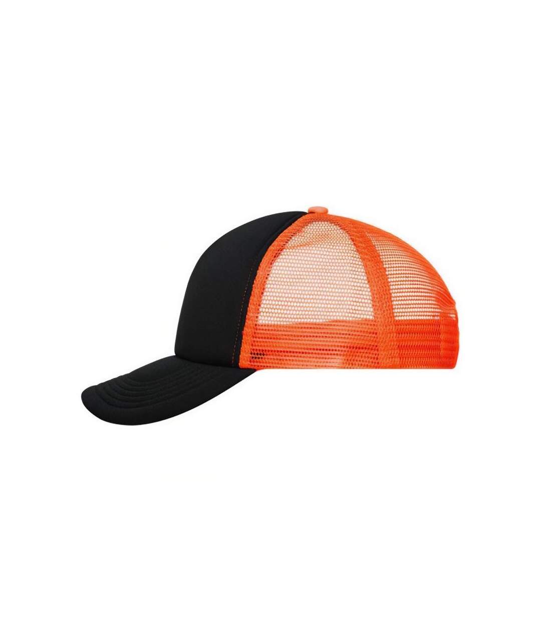 Casquette Trucker Noir Orange Néon Myrtle Beach-3