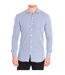 Men's long sleeve lapel collar button closure shirt FORFAR05