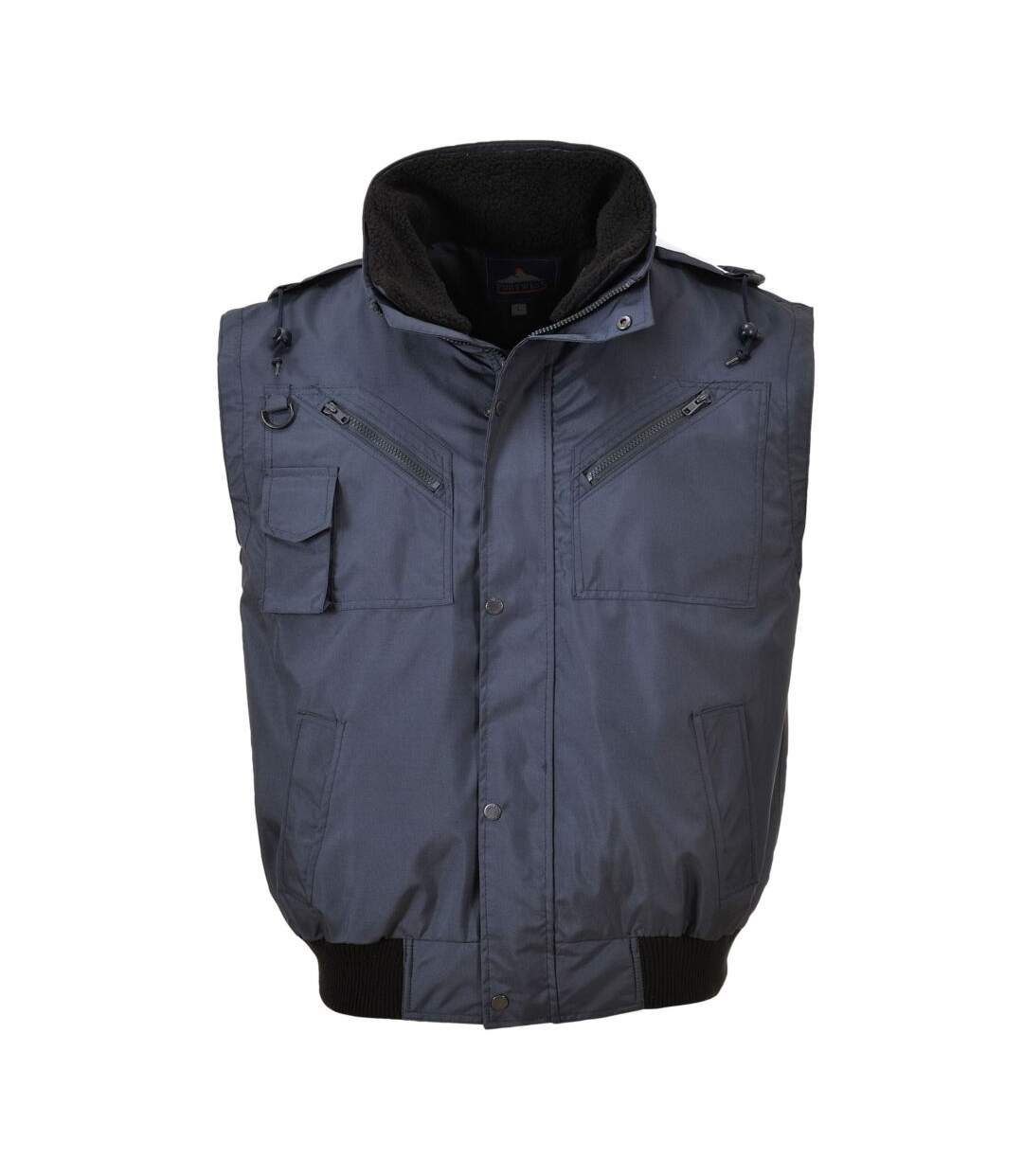 Blouson  pilote imperméable manches amovibles 3-en-1 Portwest Bomber-5