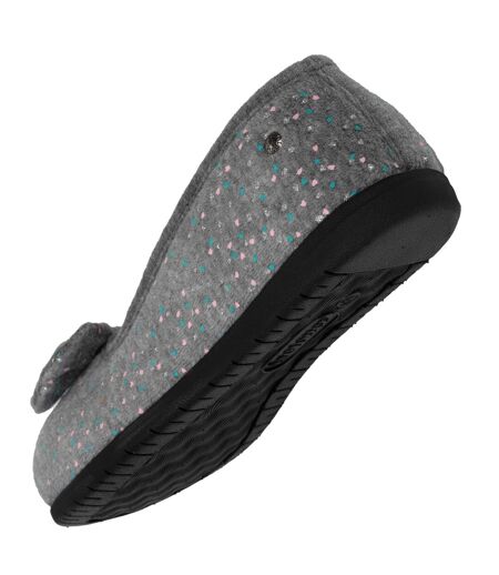 Isotoner Chaussons Ballerines femme souples, ultra confortables et légèrs, confort technologie everywear