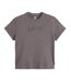Womens/ladies Rhinestone T-shirt Grey Levis-2