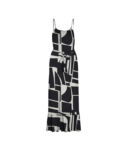 Robe noir/beige femme vero moda easy