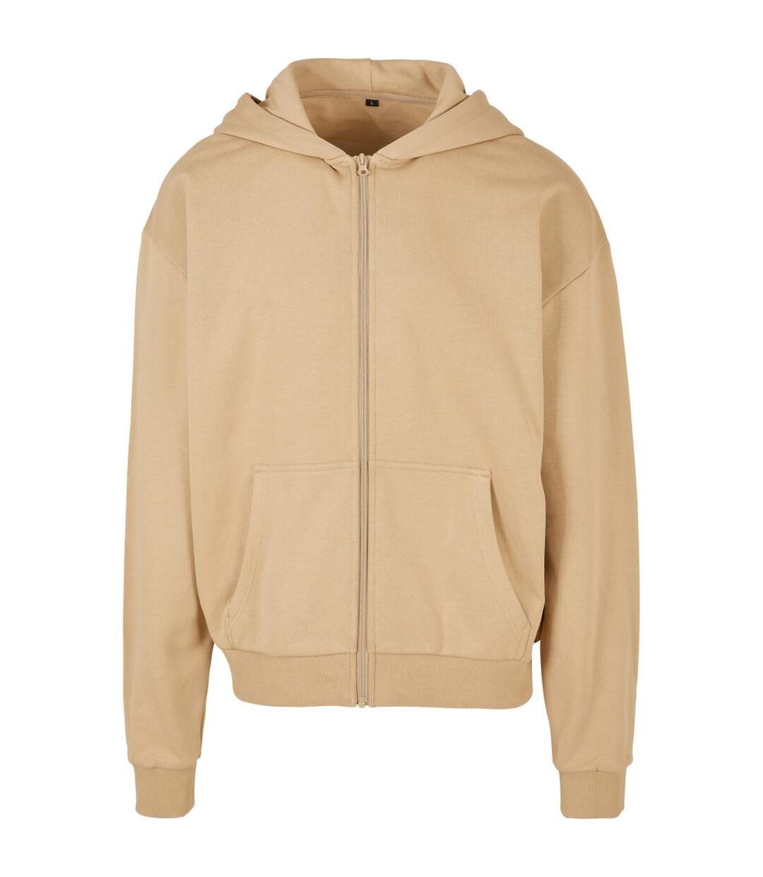 Veste À Capuche Homme Beige Build Your Brand-2