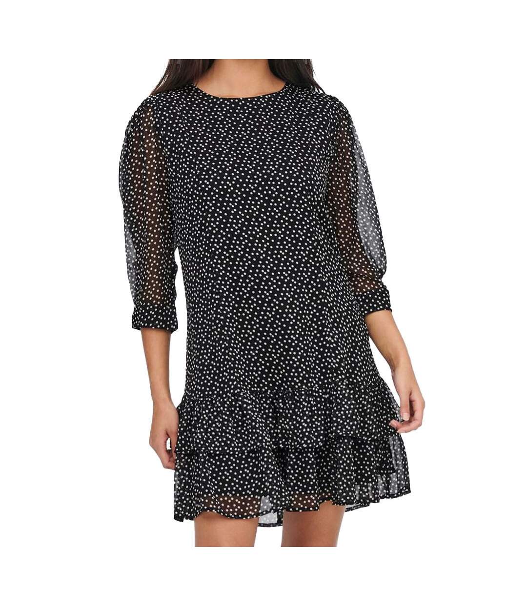 Robe à pois Noir/Blanc Femme JDY Candice - 38