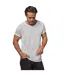 Mens Roll Sleeve Cotton T-shirt White Tee Jays-1