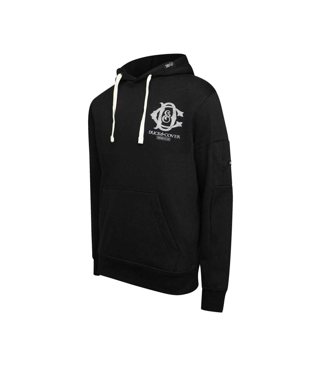 Mens Randolph Hoodie Black Duck And Cover-3