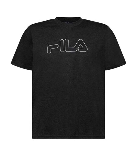 T-shirt Motif/style Logo Harrison Homme Charbon Chiné Chiné Fila