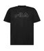 T-shirt Motif/style Logo Harrison Homme Charbon Chiné Chiné Fila-1