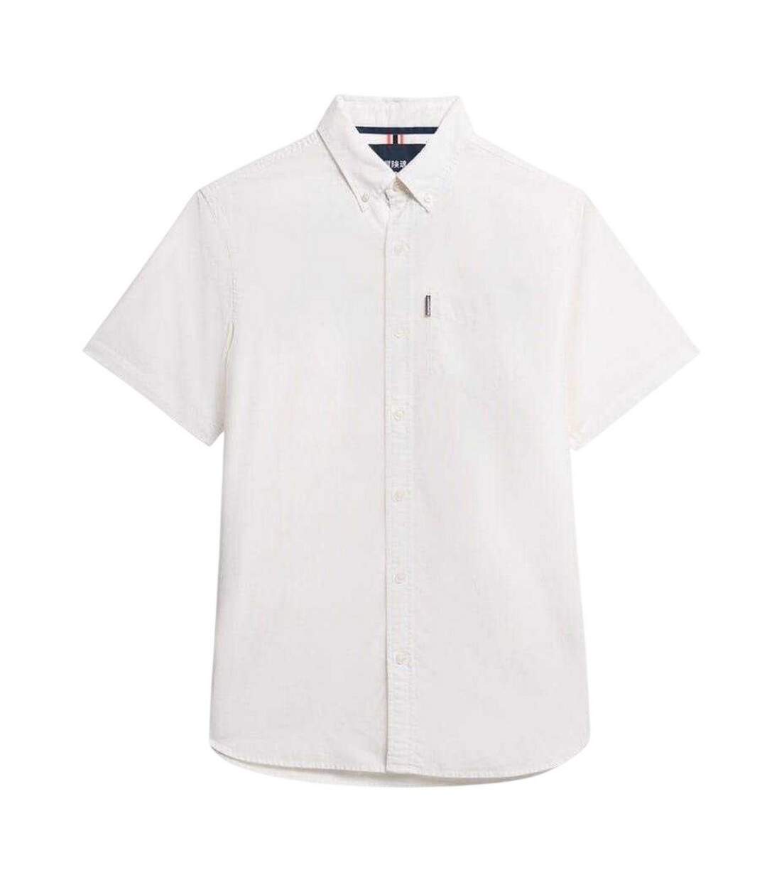 Mens Regular Short-sleeved Shirt Optical White Superdry-2