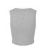 Womens/ladies Muscles Micro-rib Tank Top Athletic Heather Grey Bella + Canvas-2