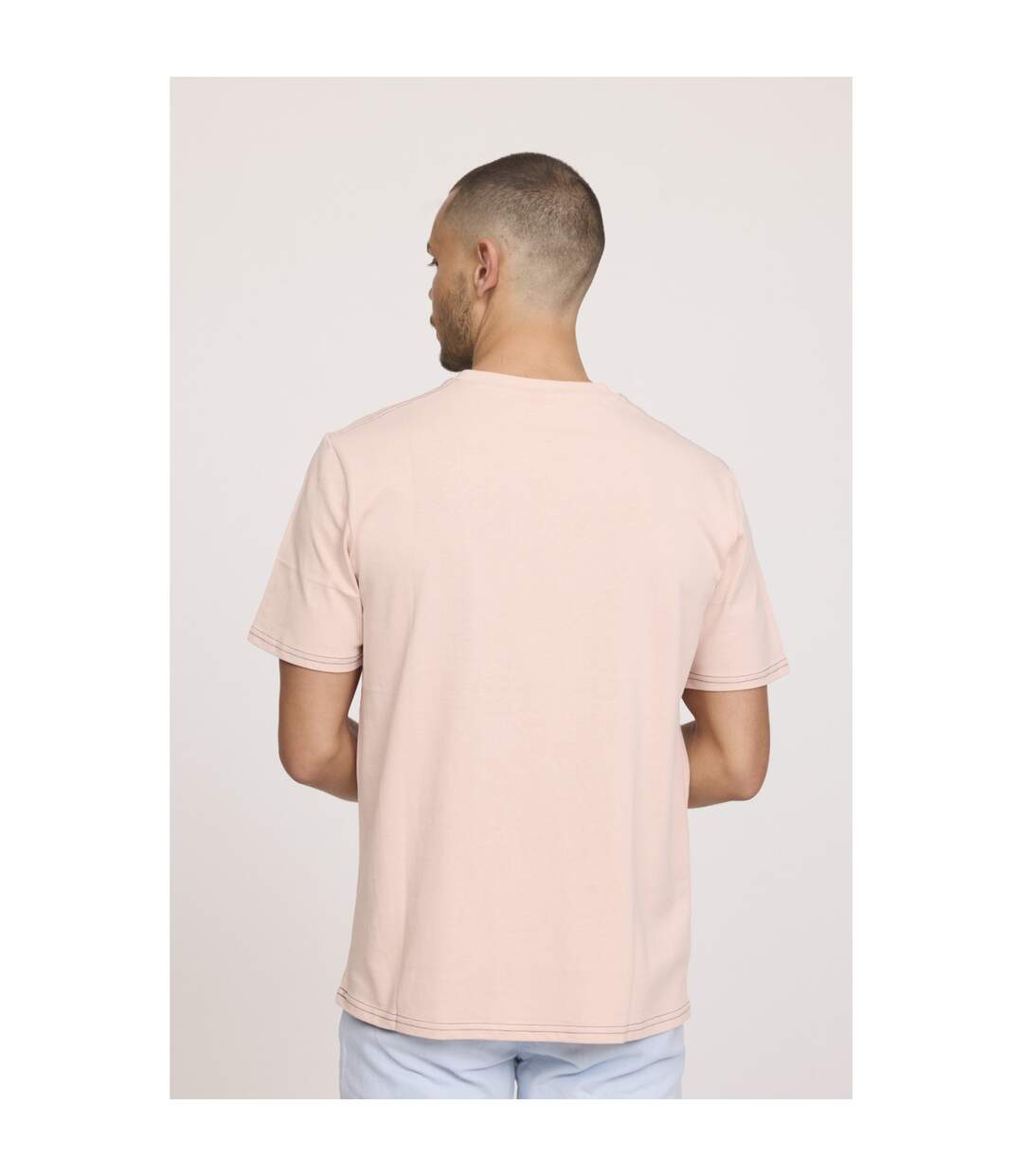 T-shirt manches courte coton regular AUBIN-5