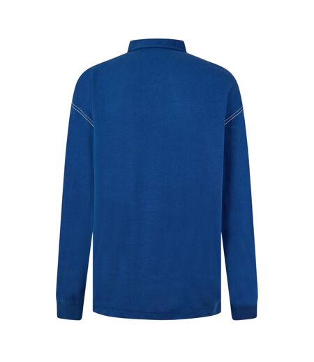 Haut De Rugby Motif/style Logo Brodé Homme Bleu Lacoste