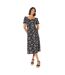 Robe mi-longue femme noir Dorothy Perkins