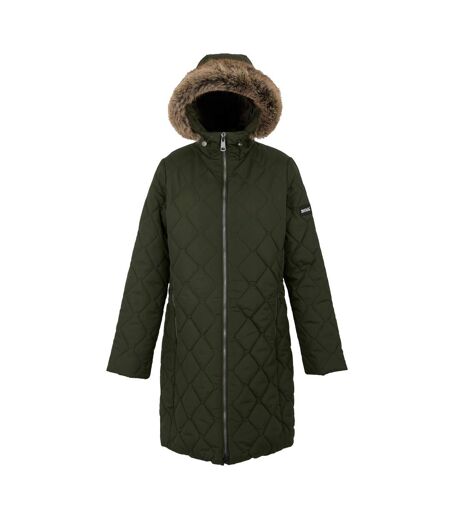 Parka fritha femme kaki foncé Regatta