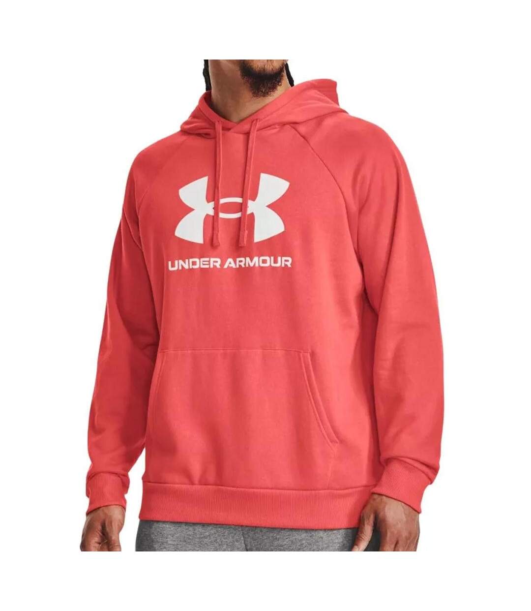 Sweat Capuche Rouge Homme Under Armour Rival Fleece Logo - L-1