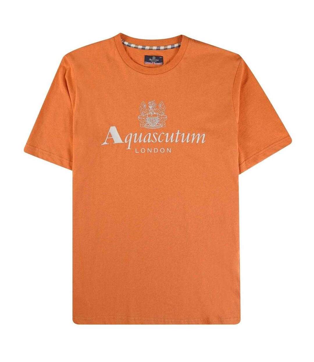 T-shirt Motif Gros Logo Active Homme Orange Aquascutum-1