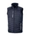 Unisex adult compass softshell padded gilet navy/grey Result Genuine Recycled-1