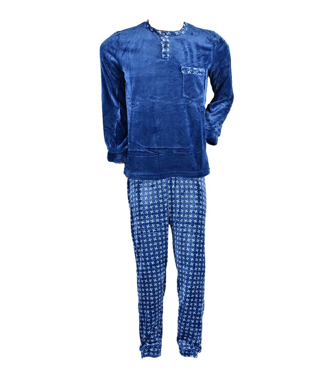 Pyjama Homme POLAIRE ECO 2540 BLEU