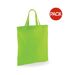 Westford Mill Short Handle Bag For Life (Pack of 2) (Lime Green) (One Size) - UTRW6990-1