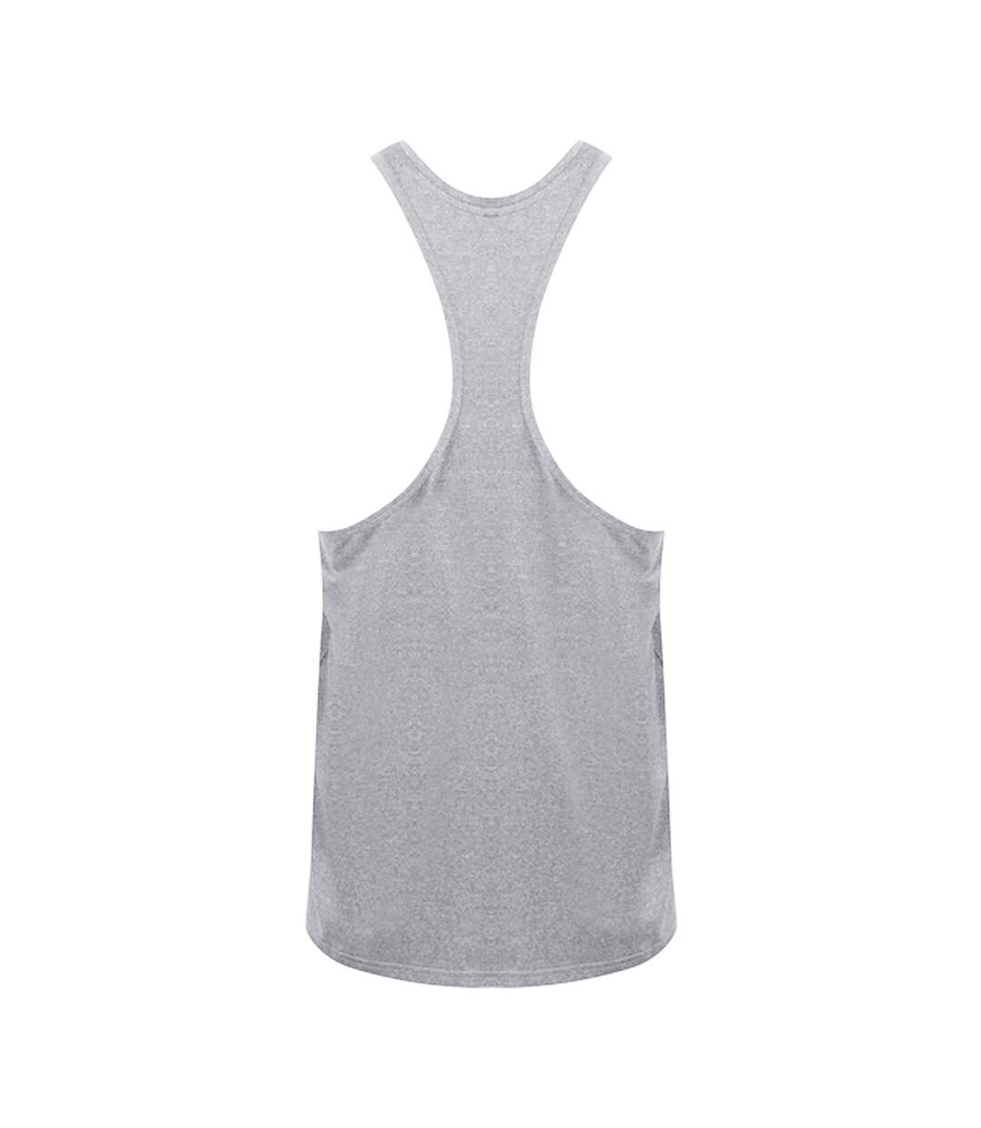 Tanx Mens Vest Sleeveless Vest Top / Muscle Vest (Heather Grey) - UTRW2869-2