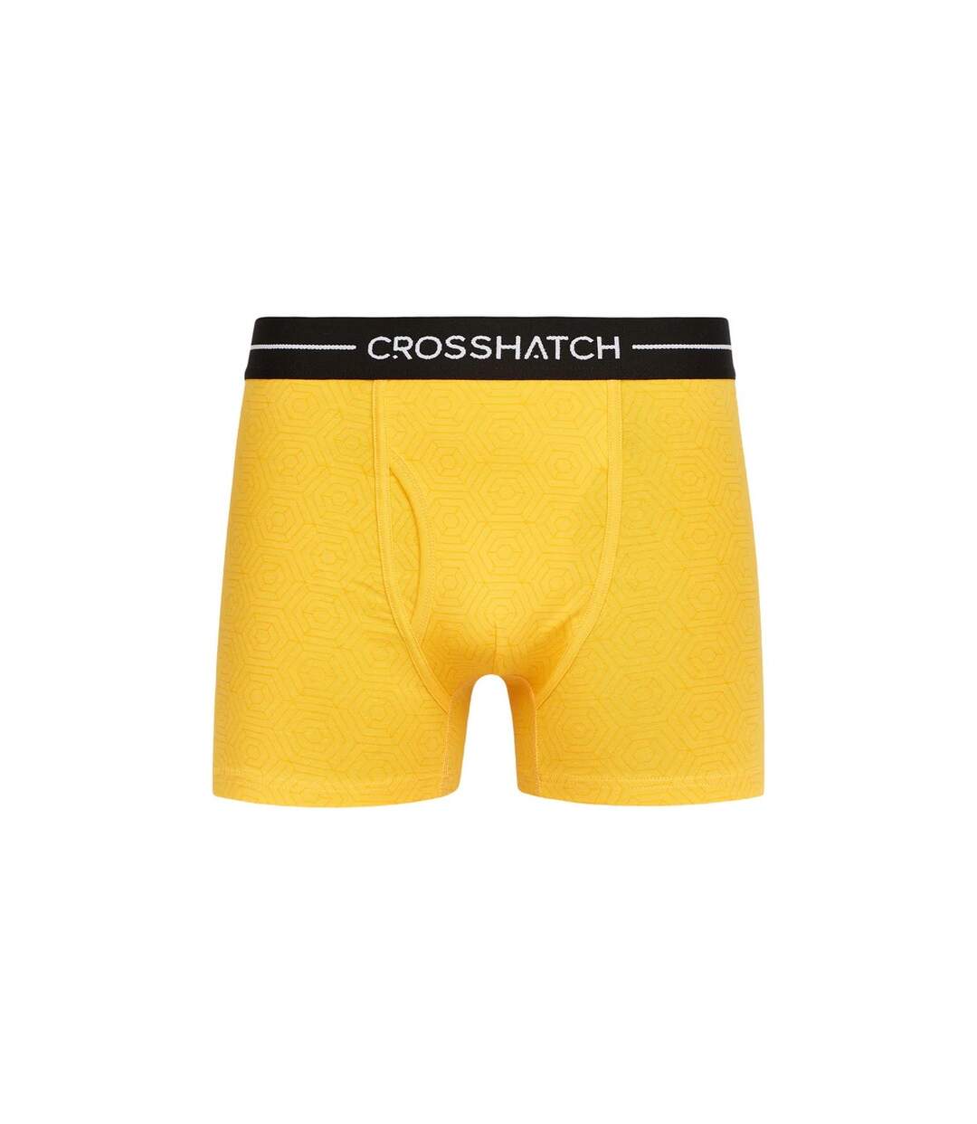 Pack of 2  Mens hexter boxer shorts  yellow Crosshatch