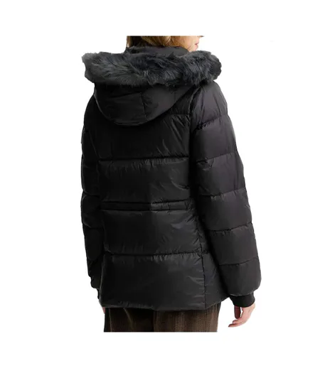 Doudoune noir femme calvin klein jeans mid down