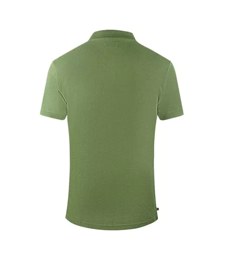 Polo Motif Uni Adulte Vert Militaire Aquascutum
