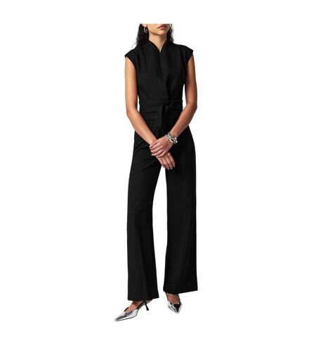 Womens/ladies Wide Leg Jumpsuit Black Odd Muse