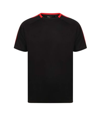 Finden and Hales Unisex Team T-Shirt (Black/Red)