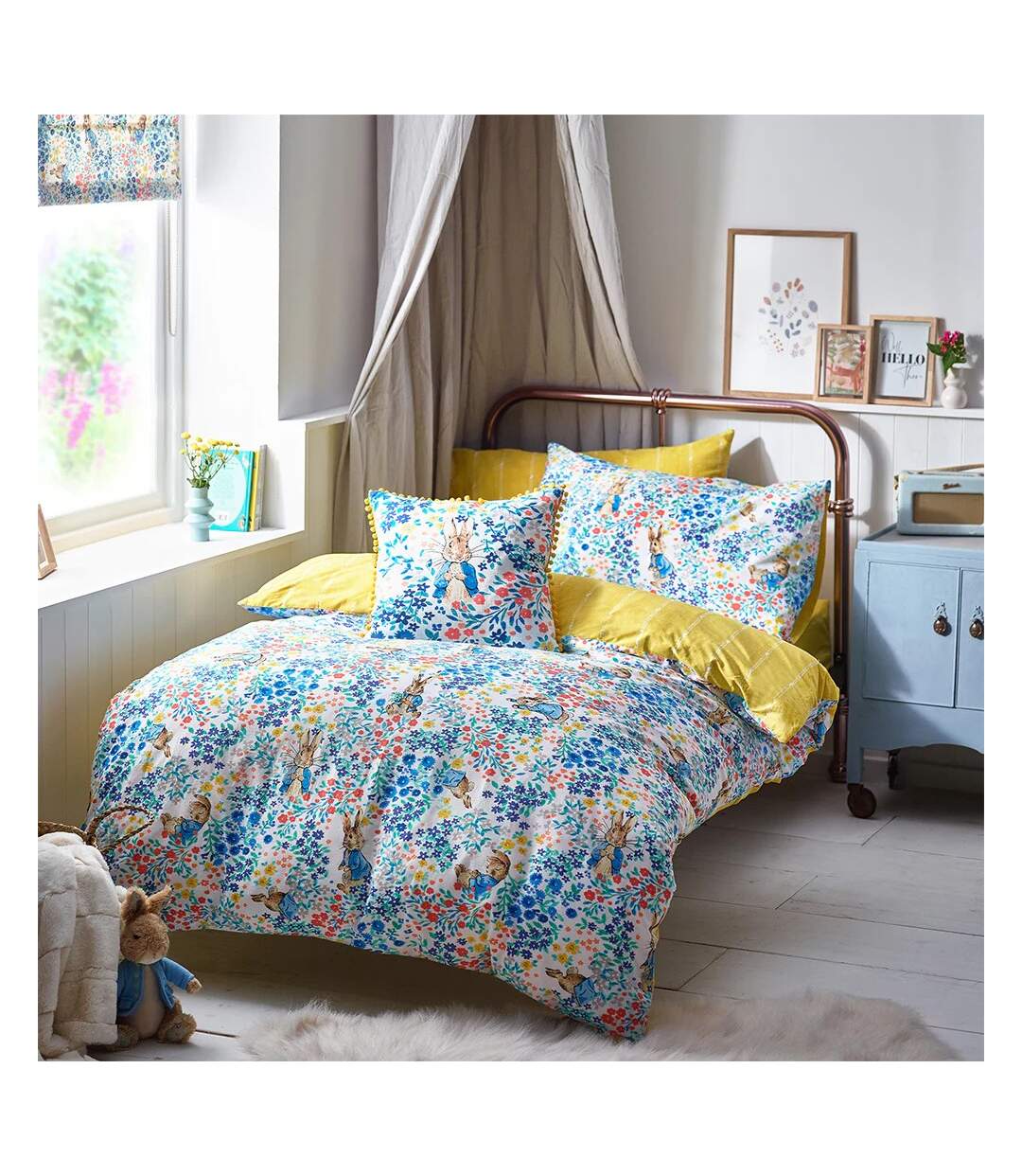 Florelli cotton duvet cover set multicoloured Peter Rabbit-1