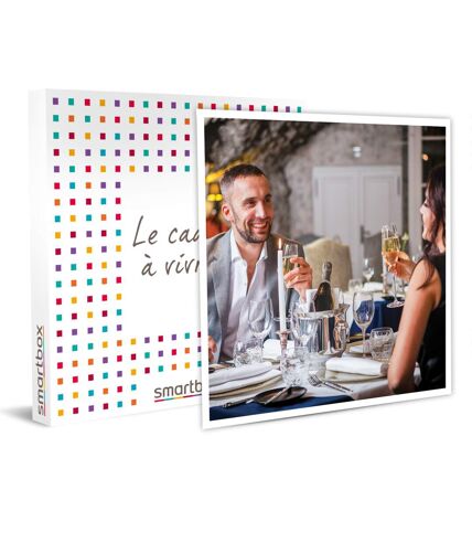 SMARTBOX - Dîner 3 plats en tête-à-tête avec champagne - Coffret Cadeau Gastronomie