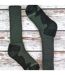 1 Pack Mens Extra Wide Knee High Merino Wool Hiking Socks-3