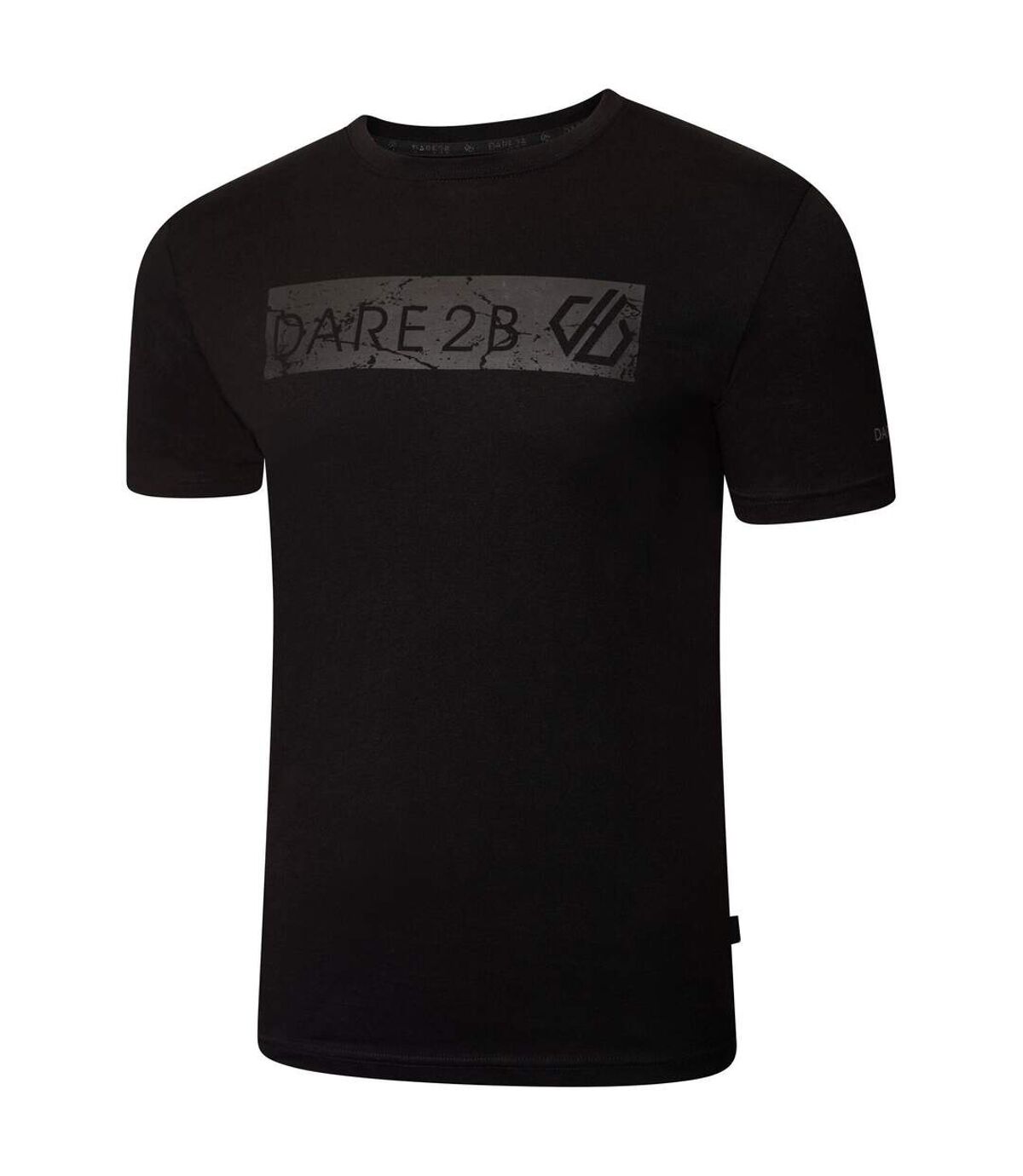 Dare 2B Mens Dispersed Rectangle T-Shirt (Black) - UTRG7779