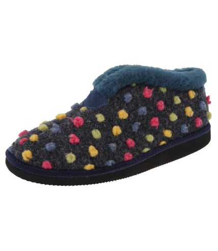 Sleepers Womens/Ladies Tilly Lightweight Thermal Lined Bootee Slippers (Blue/Multi) - UTDF544