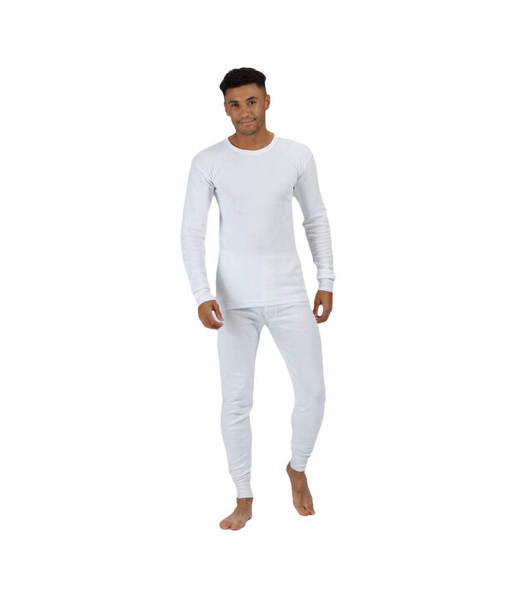 T-shirt thermique hommes blanc Regatta-4