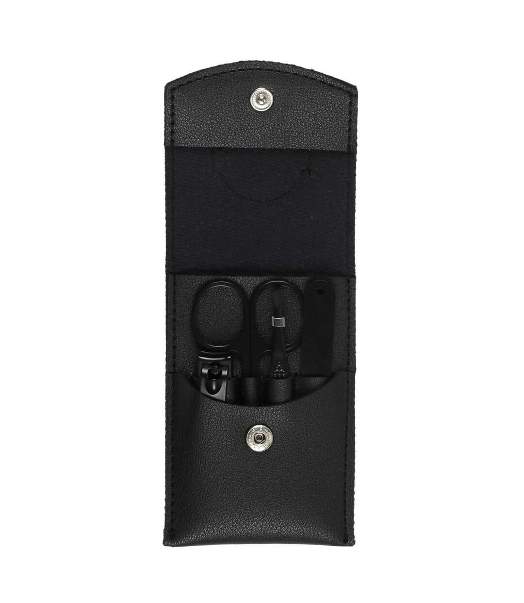 Kit Manucure Homme 4 Accessoires 10cm Noir-1