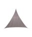 Voile d'ombrage triangulaire Curacao - 3 x 3 x 3 m - Taupe