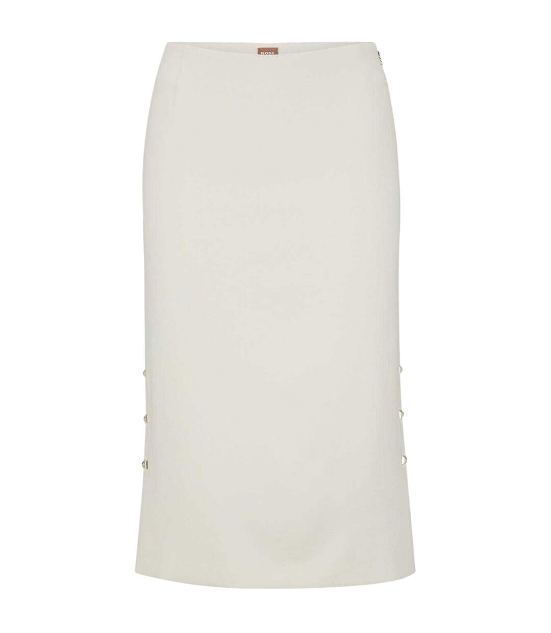 Jupe Mi-longue Motif/style Clouté Vevoka Femme Blanc Boss-2